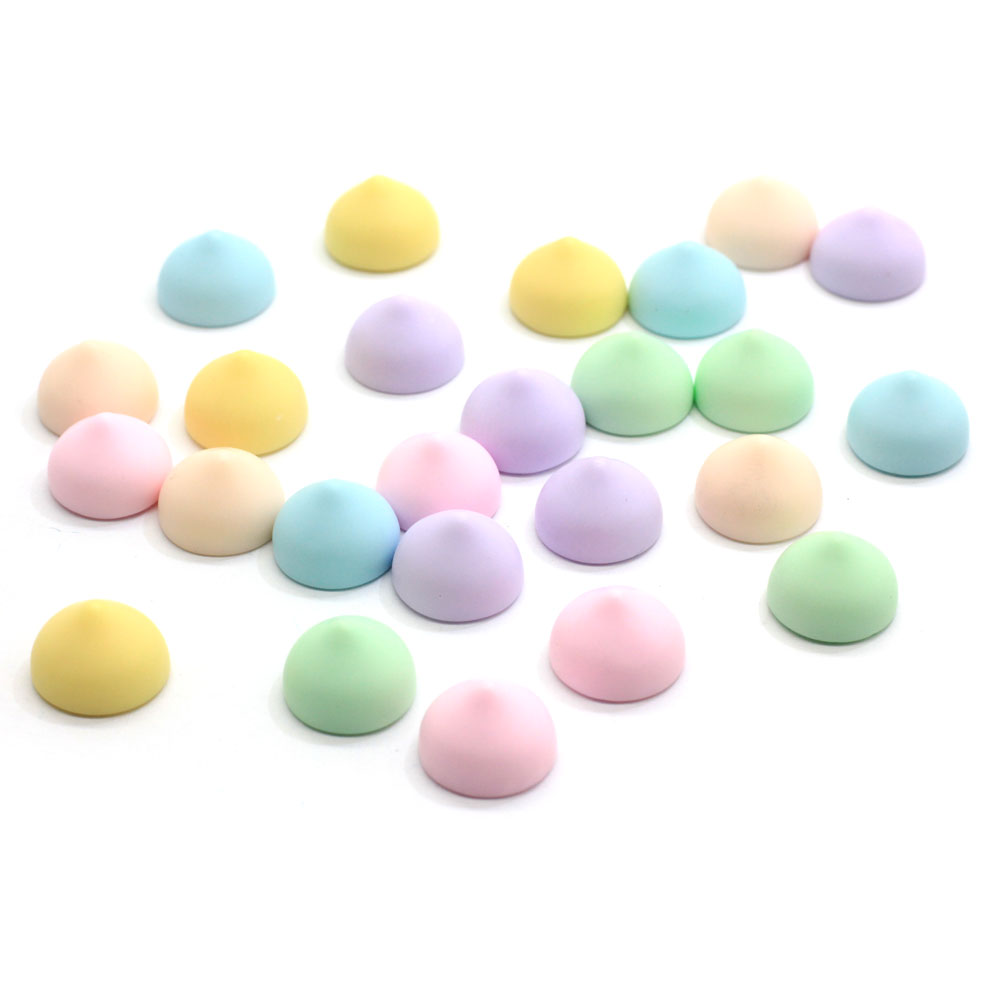 Craft Embellishment - Warna-warni Cokelat Permen Kembali Datar Resin