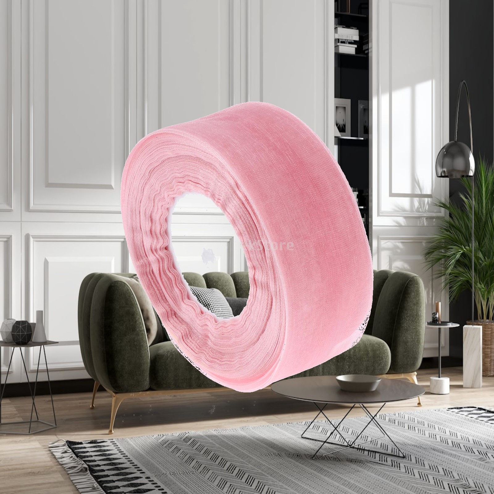 Organza Ribbon Spool - Pita Organza Tipis Besar, Pita Satin,