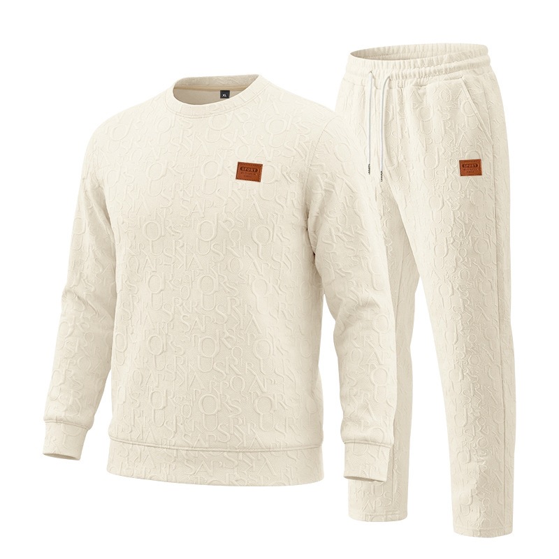Embellish Knit - Setelan Pria Motif Tekstur Musim Semi