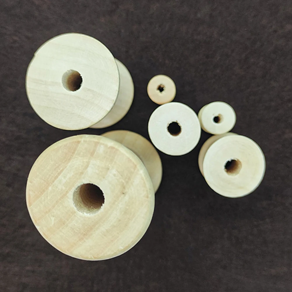 10/5 Buah Kumparan Kayu Mini G - Organza Ribbon Spool ulasan dan harga