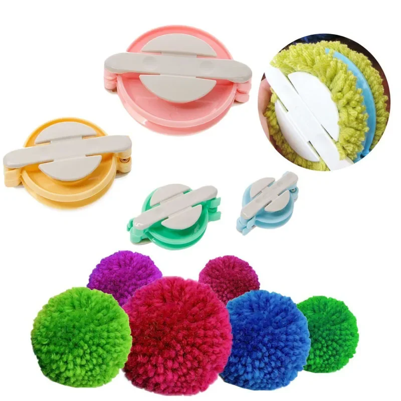 Alat Pembuat Bola Wol 4 Ukuran - Pom Pom Maker Tool ulasan dan harga