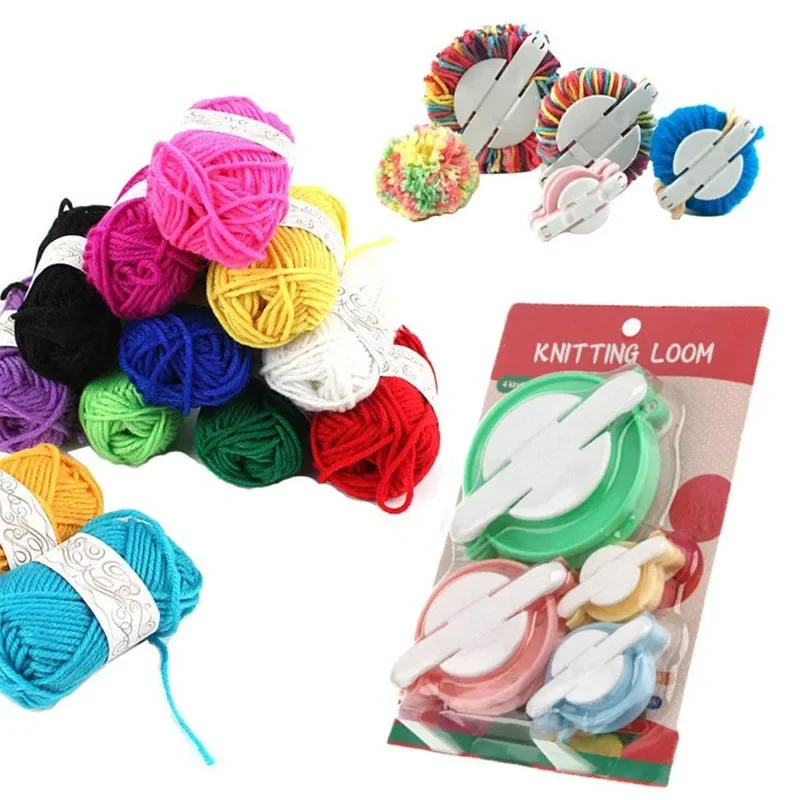 Alat Pembuat Bola Wol 4 Ukuran - Pom Pom Maker Tool ulasan dan harga