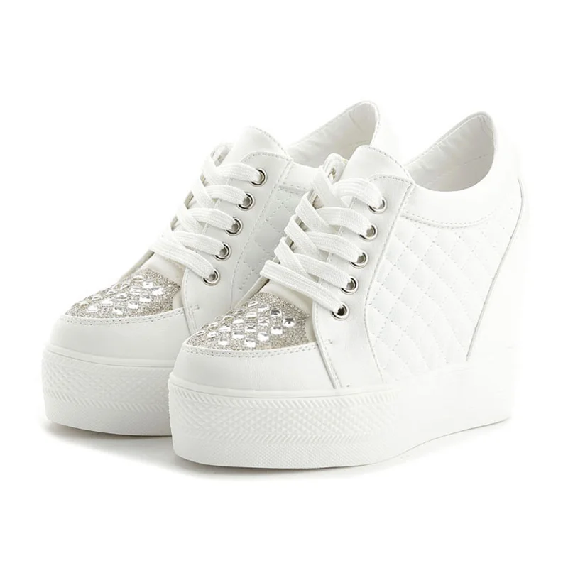 Sepatu kets modis untuk wanita - Crystal Mesh Fabric ulasan dan harga