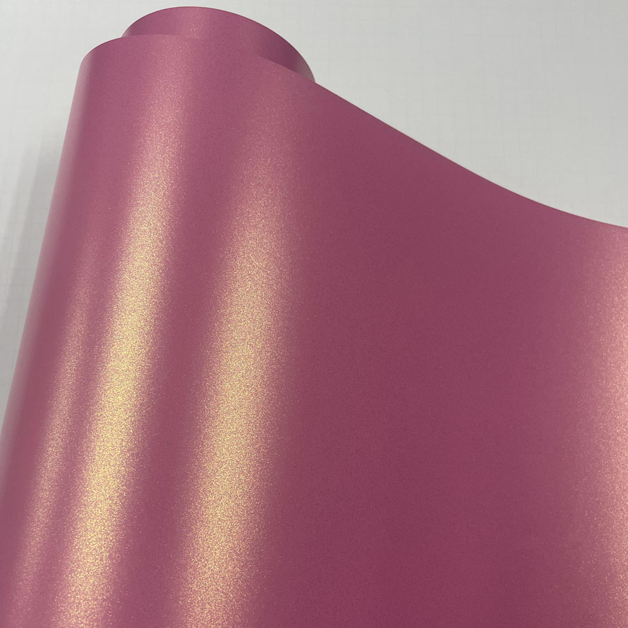 Bungkus Vinil Merah Muda Glitt - Glitter Vinyl Roll ulasan dan harga