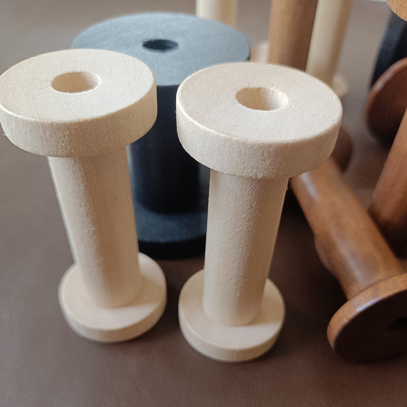 10 buah/set spul kayu alami Vi - Organza Ribbon Spool ulasan dan harga