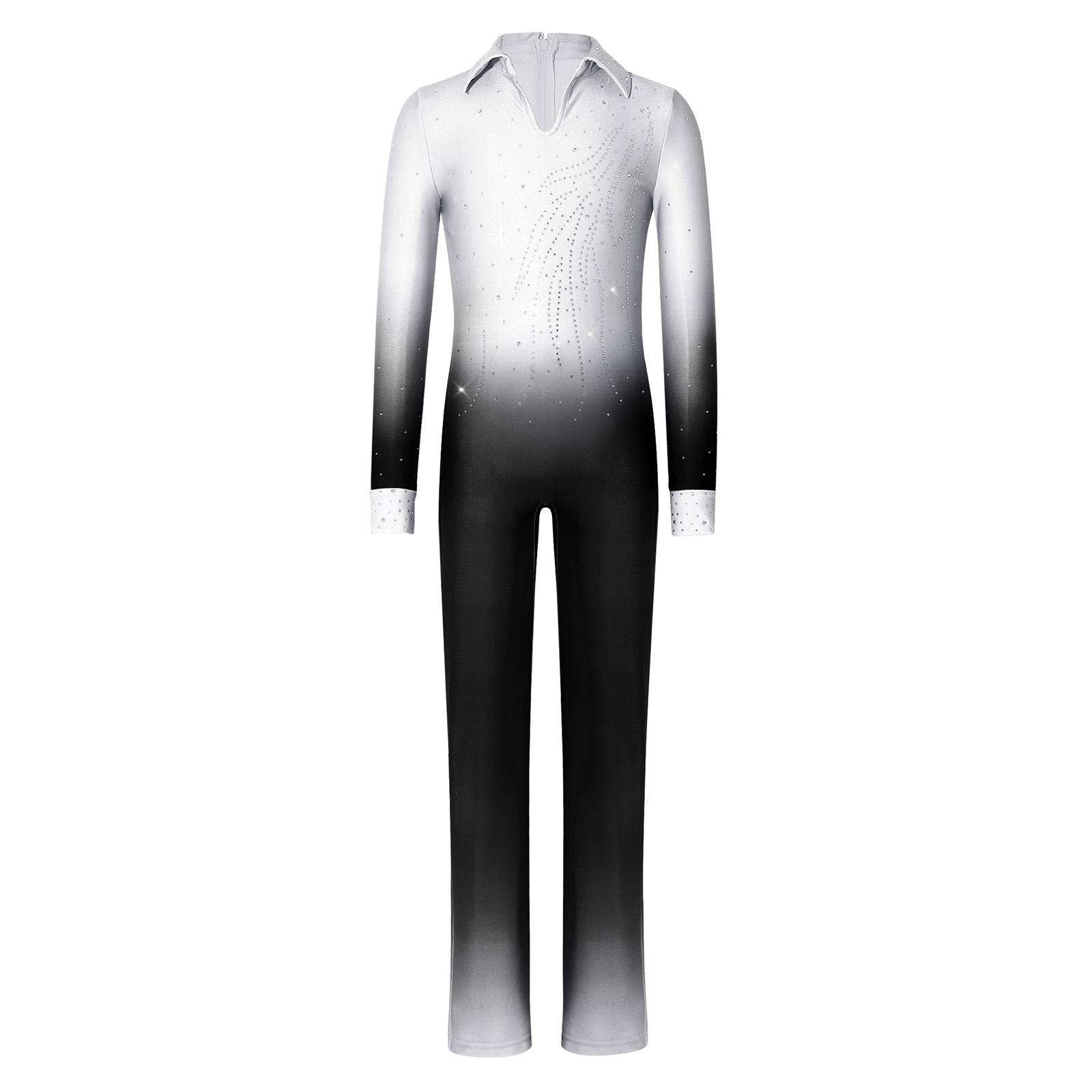 Jumpsuit Tari Figure Skating A - Rhinestone Banding Trim ulasan dan harga