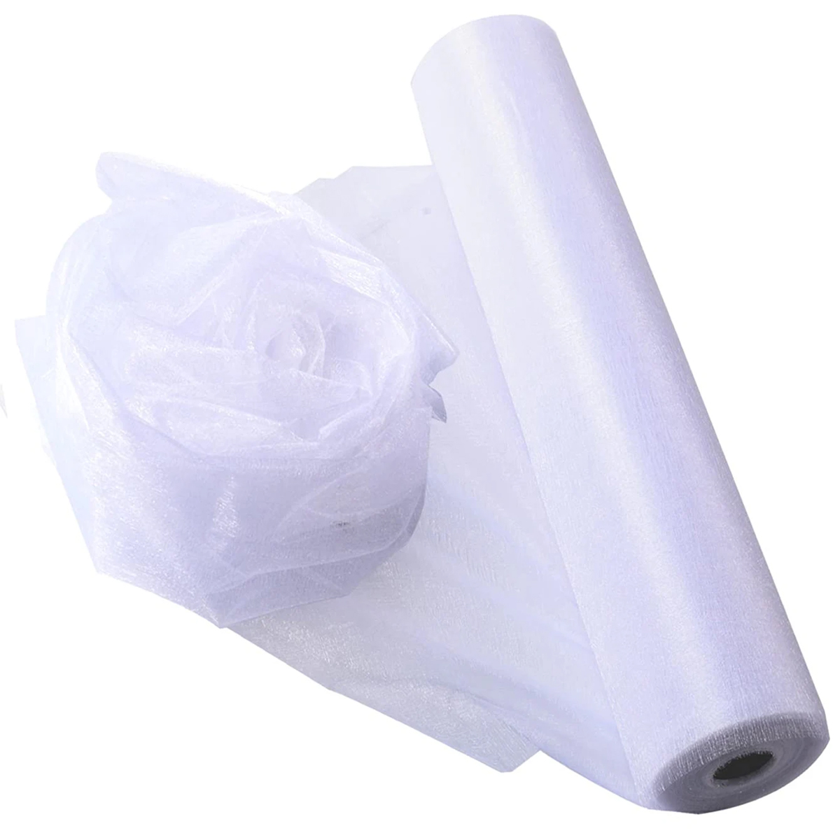Kain Organza Kristal - 5 Yard  - Organza Ribbon Spool ulasan dan harga