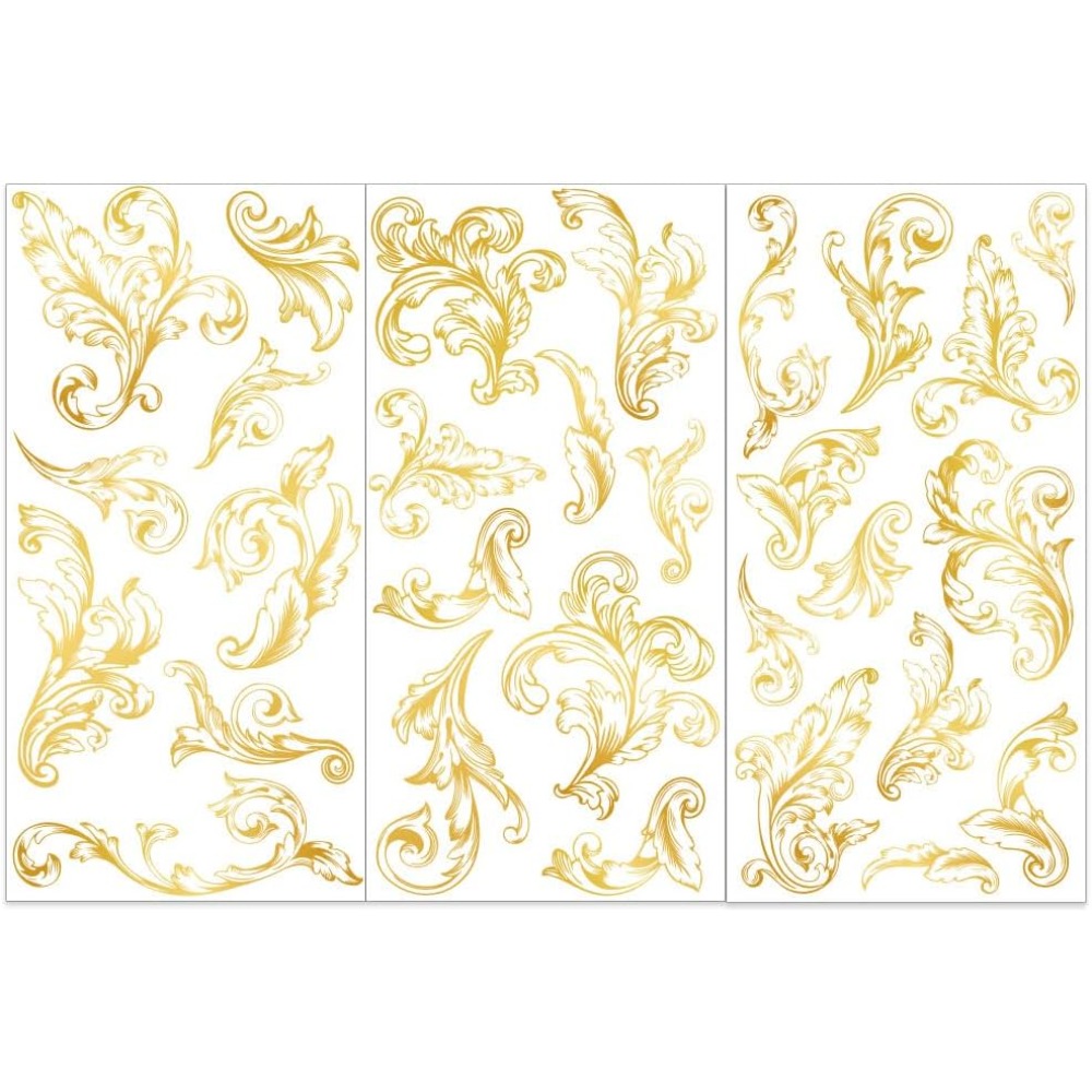 3 Buah/Set Damask Gosok Pada T - Embellishment Crafts ulasan dan harga