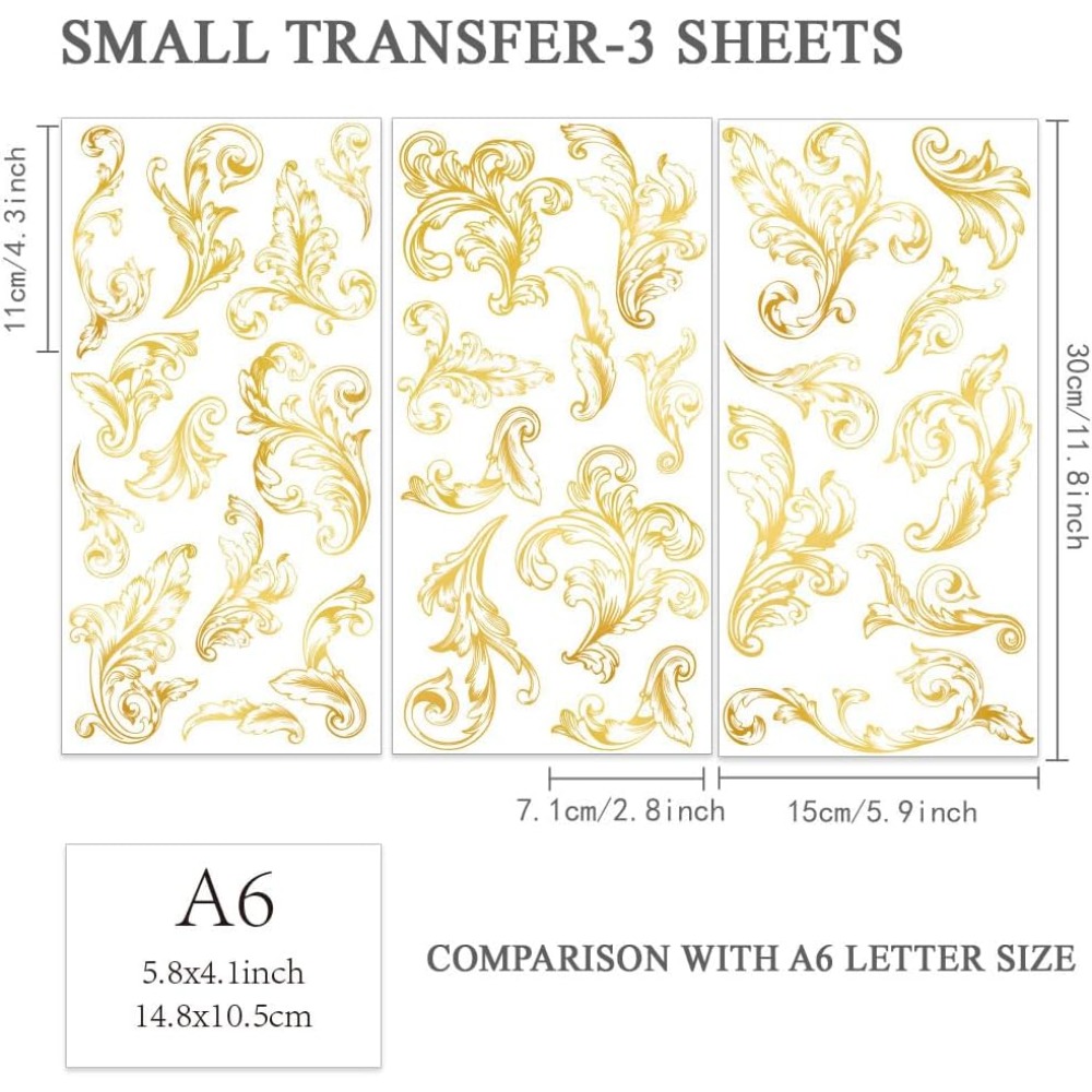 3 Buah/Set Damask Gosok Pada T - Embellishment Crafts ulasan dan harga