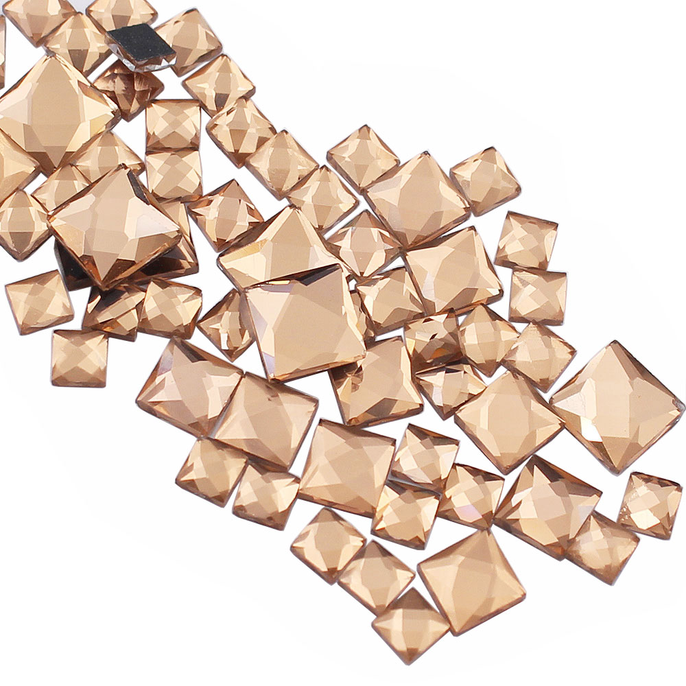 Rhinestone bentuk persegi 5mm  - Hotfix Rhinestone Sheet ulasan dan harga
