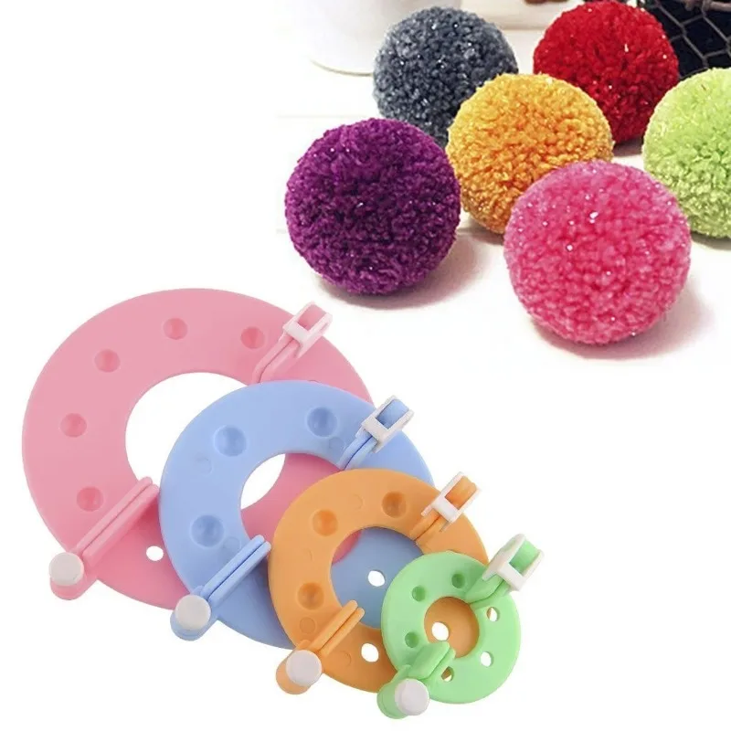 8 Buah 4 Ukuran Bola Bulu Pene - Pom Pom Maker Tool ulasan dan harga