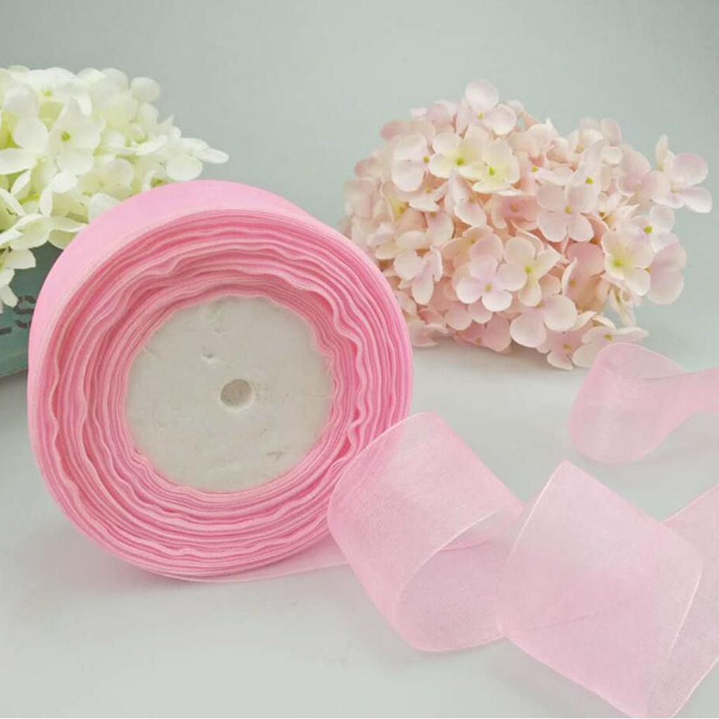 Pita Organza Tipis Besar denga - Organza Ribbon Spool ulasan dan harga