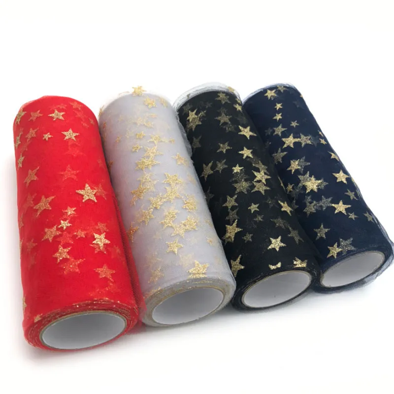 6 Inch 10Y Tule Roll Organza B - Organza Ribbon Spool ulasan dan harga