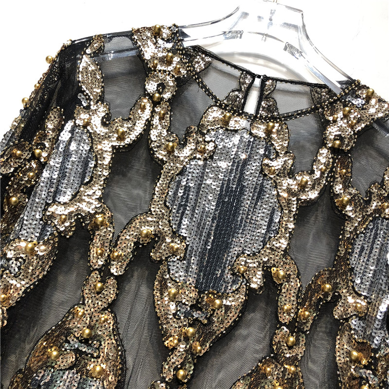 Sidaimi Atasan Bordir Payet Kr - Crystal Mesh Fabric ulasan dan harga