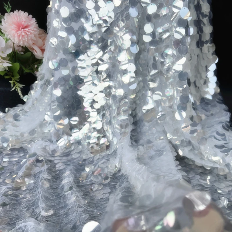 Kain payet kristal terenkripsi - Crystal Mesh Fabric ulasan dan harga