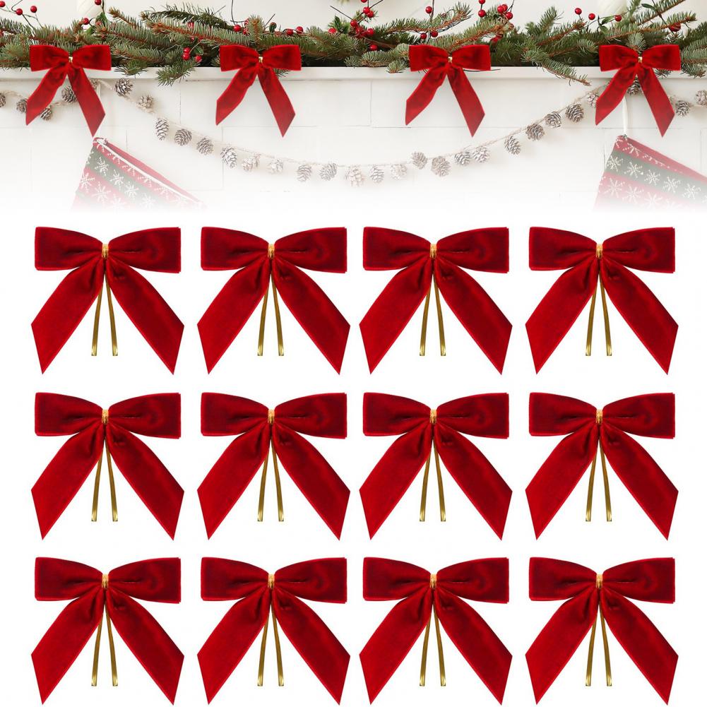 Hiasan Pita Natal Pita Beludru - Christmas Craft Embellishment ulasan dan harga