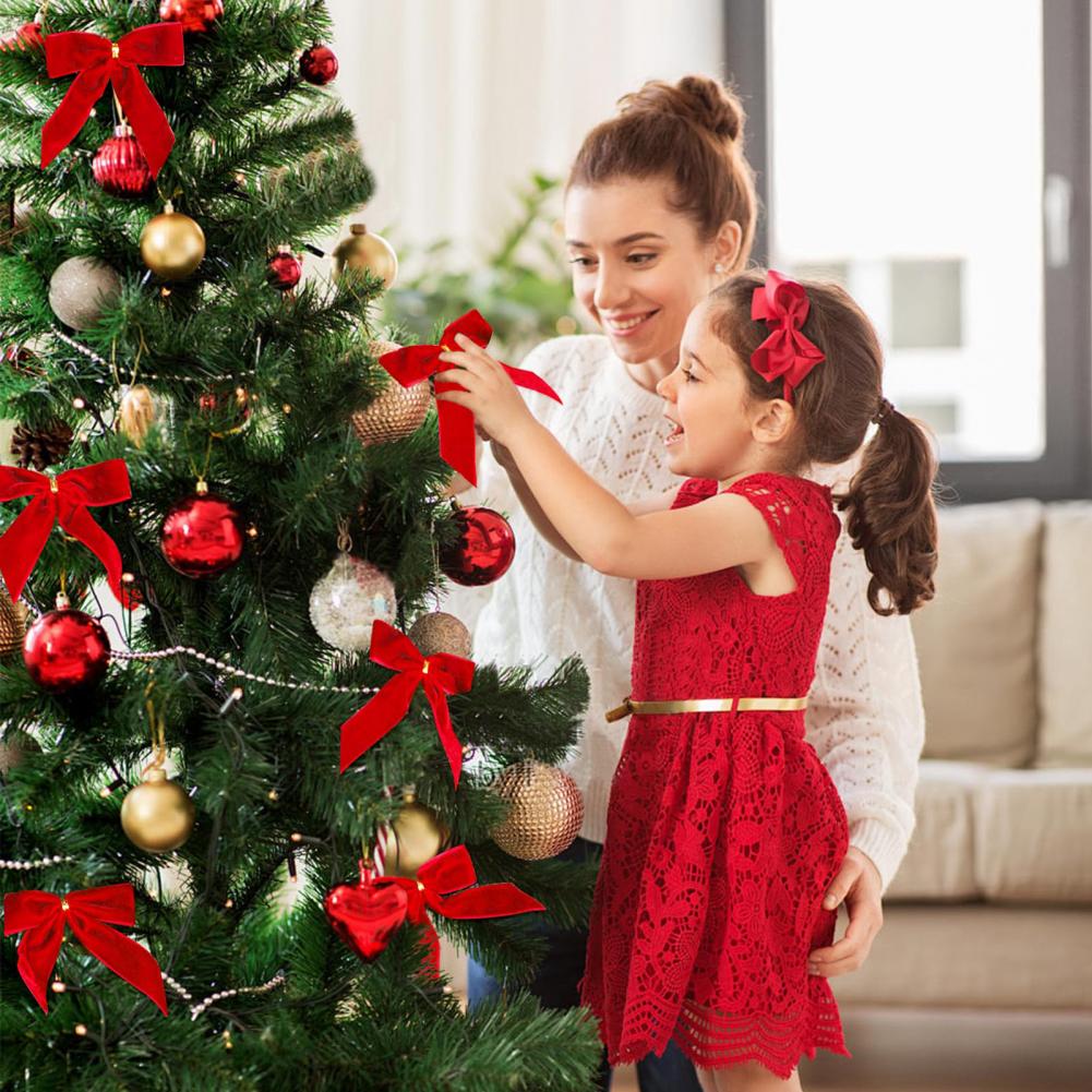 Hiasan Pita Natal Pita Beludru - Christmas Craft Embellishment ulasan dan harga