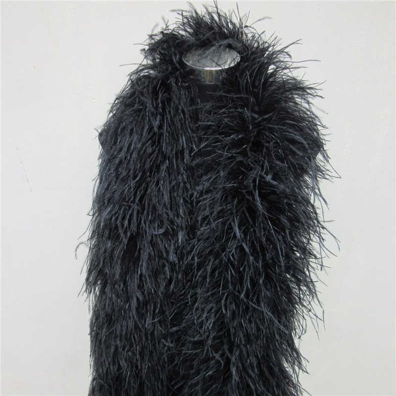 2 Meter 6 Lapisan Putih Bulu B - Feather Trim Marabou ulasan dan harga