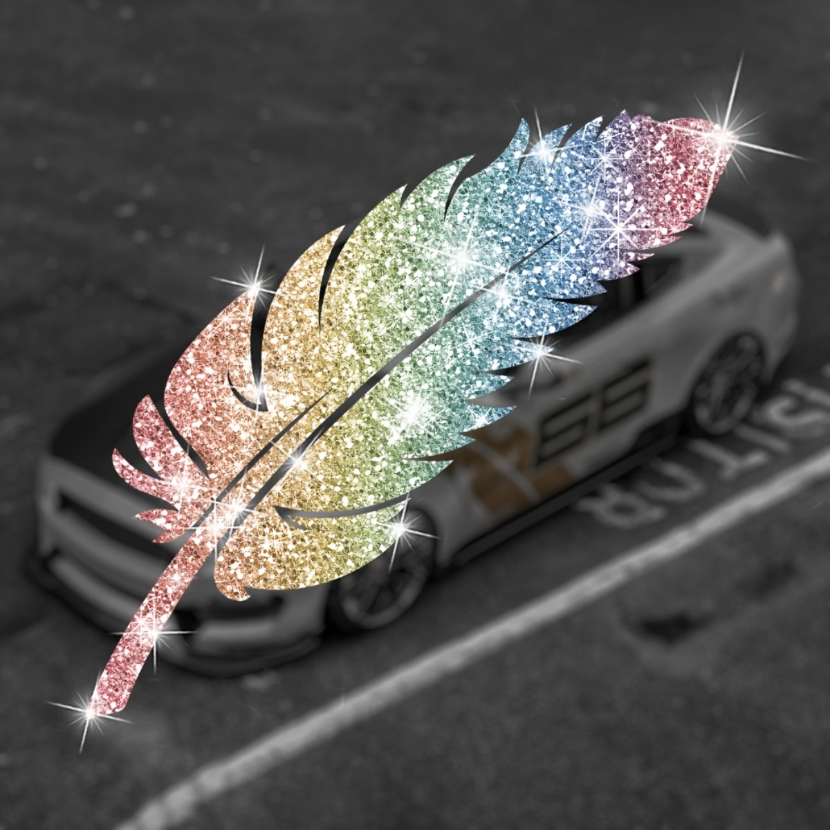 2 Buah Stiker Sepeda Motor Bul - Glitter Vinyl Roll ulasan dan harga