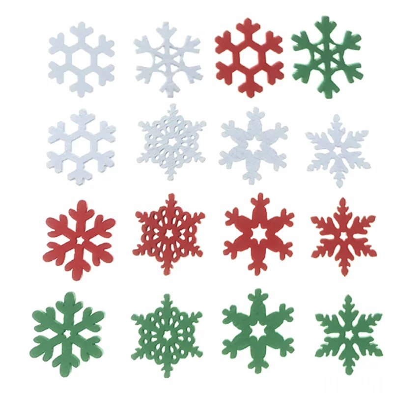 50PCS Potongan Kayu Berwarna C - Christmas Craft Embellishment ulasan dan harga